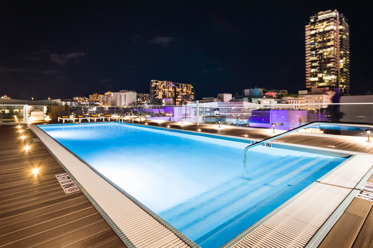 casual ambiance at boutique hotel berkeley park in miami